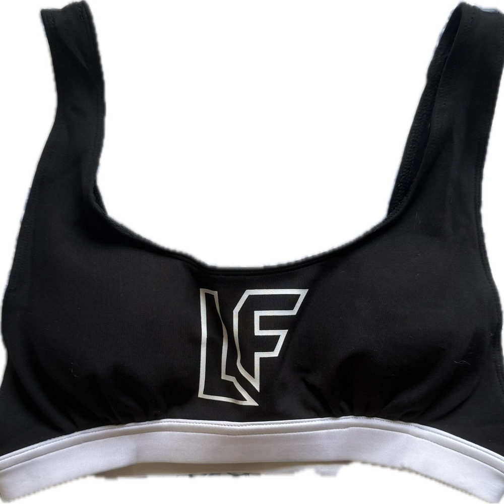 LF Black and White Sports Bra